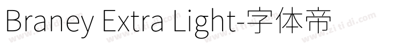 Braney Extra Light字体转换
